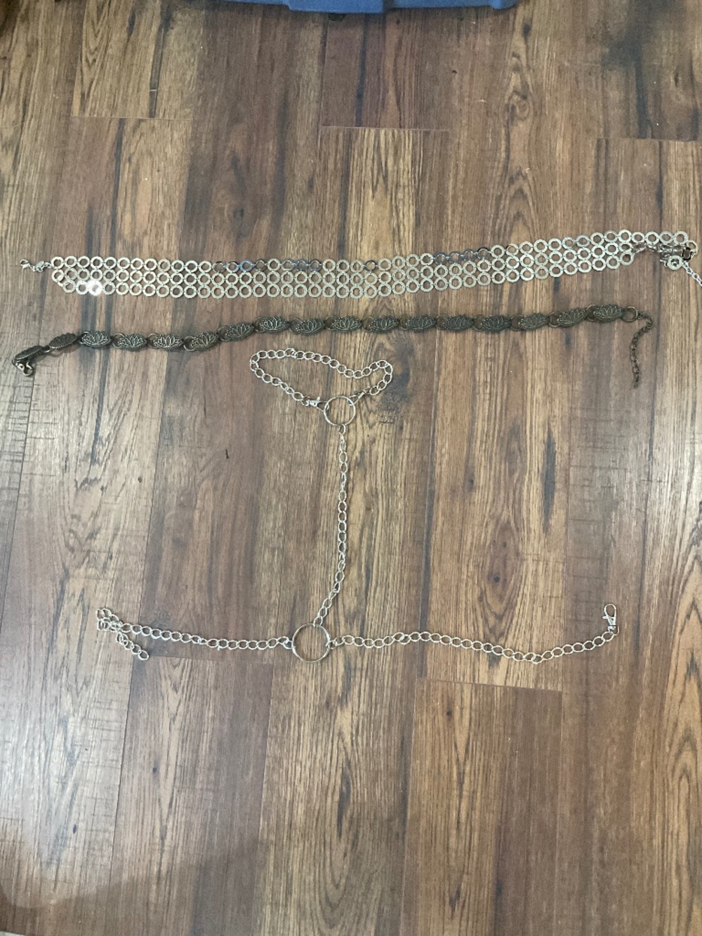 Body chain &  chain belt and lotus flower belt size s/m